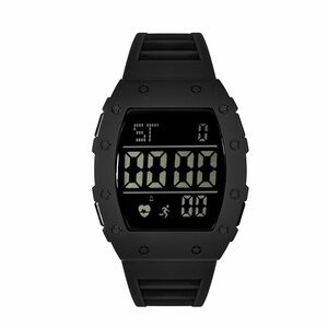 Digital Fitness Tracker Watch - Black